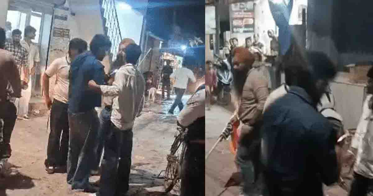 Clash between bjp leader mohit and aap councillor jasveer ladi in Chandigrah .jpg
