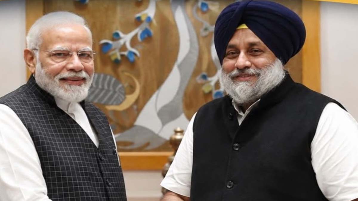 अकाली दल-BJP गठबंधन की चर्चा तेज, सुखबीर बादल से मिले CR पाटिल