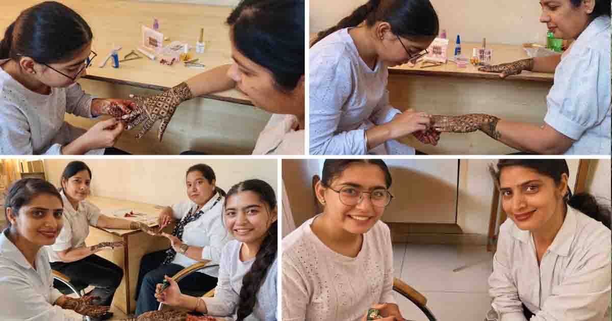 Jalandhar News: इनोसेंट हार्ट्स कॉलेज ऑफ एजुकेशन में करवा चौथ के जश्न की धूम