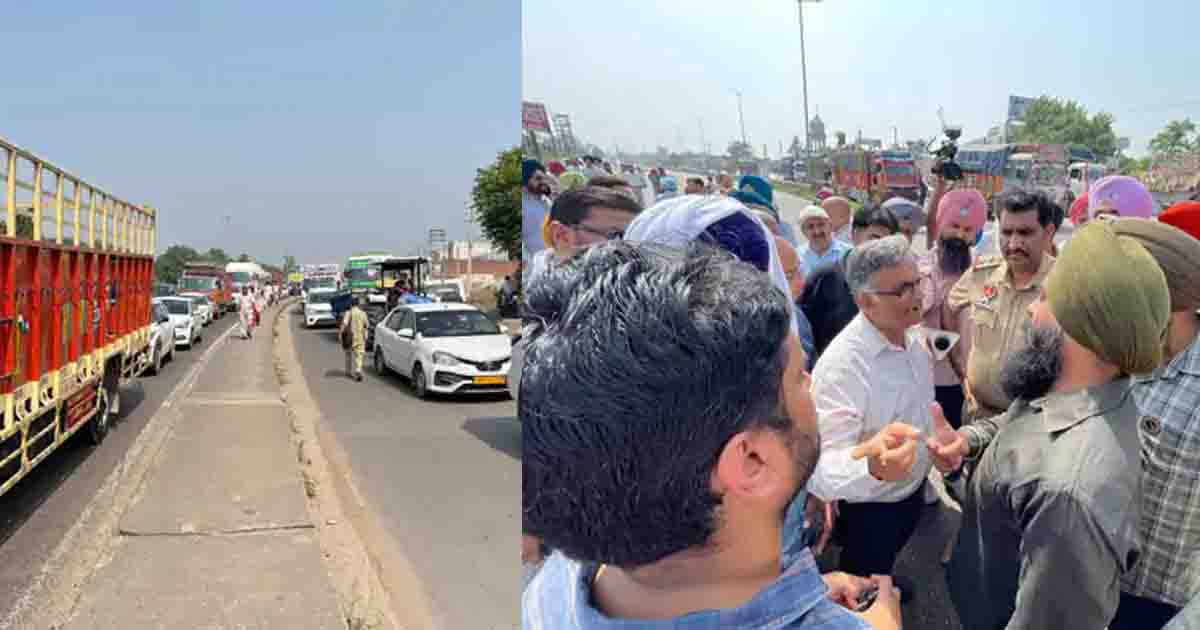 Punjab News: किसानों ने चंडीगढ़-मनाली हाईवे पर दिया धरना, वाहनों की लगी लंबी कतारें
