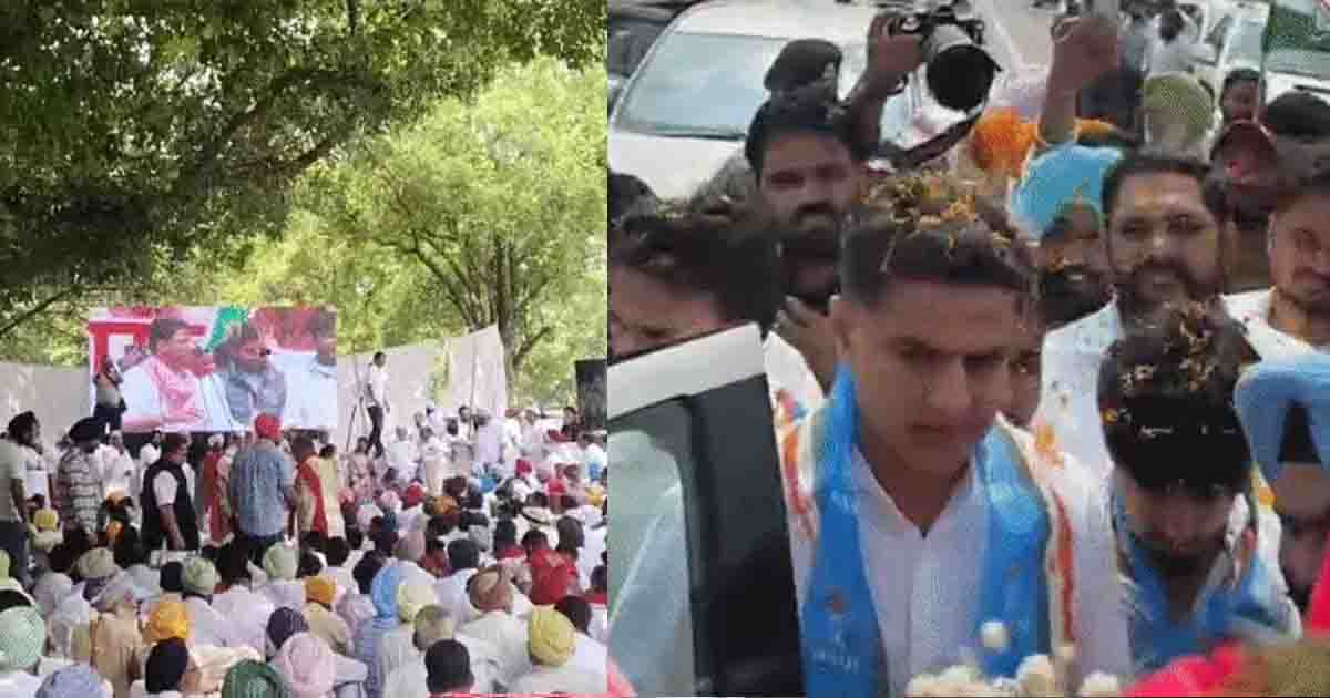 Punjab News: शहर में कांग्रेस का रोष प्रदर्शन, वड़िंग के भाषण के दौरान NSUI कार्यकर्ताओं ने लहराए झंडे; पायलट की अगुआई में मंत्री आवास तक मार्च