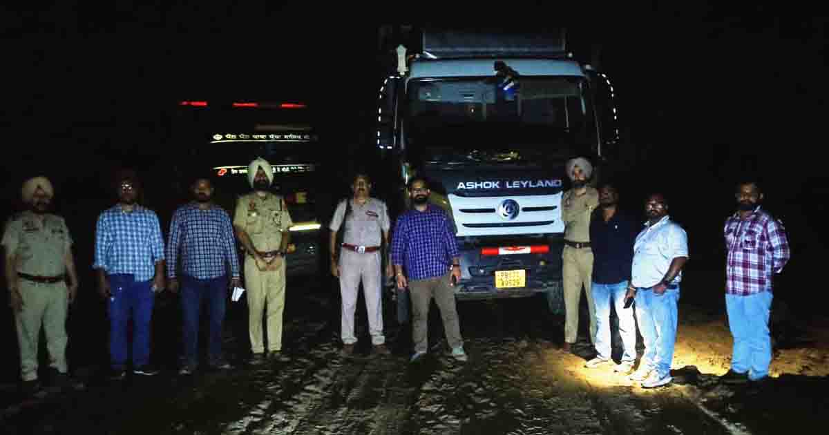 Punjab Illegal Mining Action: 4 जगह छापेमारी, 6 टिप्पर और मशीनरी जब्त