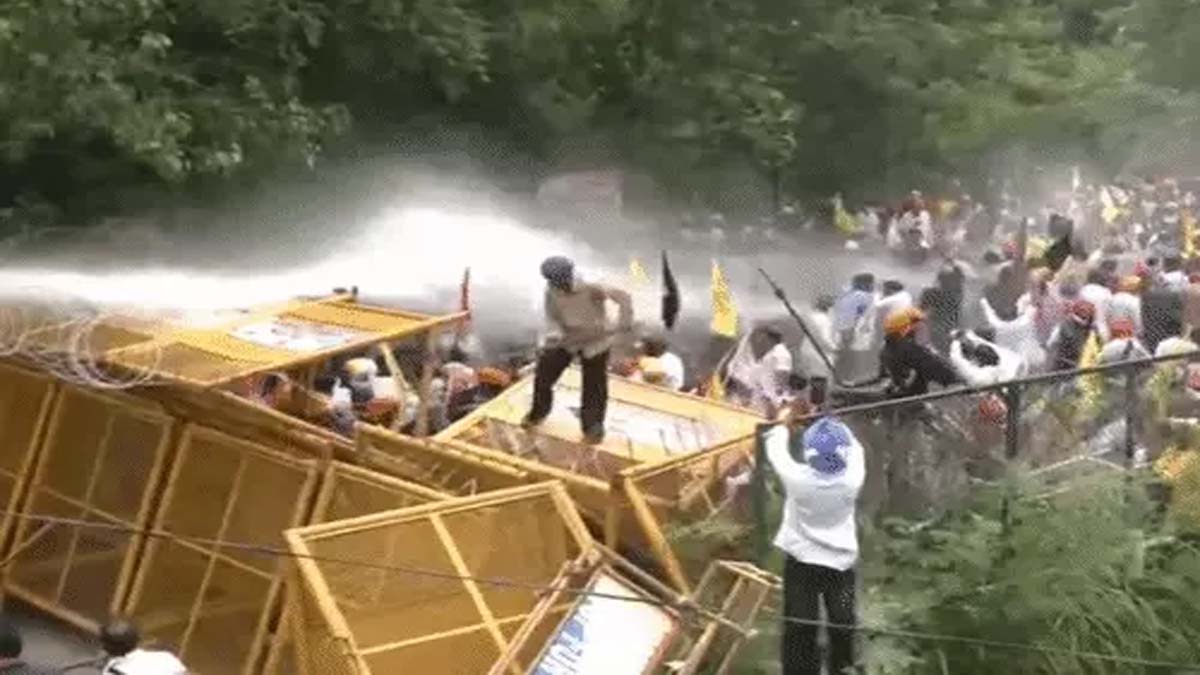 सिख बंदियों की रिहाई की मांग पर प्रदर्शन, चंडीगढ़ में पुलिस से भिड़े प्रदर्शनकारी