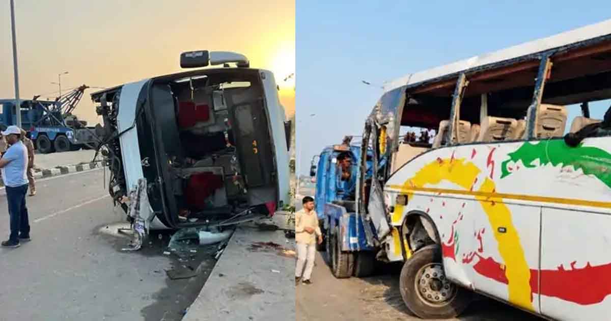 Accidnet News: फ्लाईओवर की रेलिंग तोड़कर पलटी बस, LPU छात्र समेत 3 की मौत और कई घायल