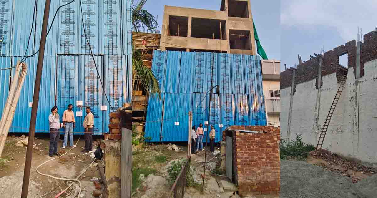 अमृतसर में अवैध कमर्शियल निर्माण पर नगर निगम का एक्शन, रानी का बाग में बिल्डिंग सील