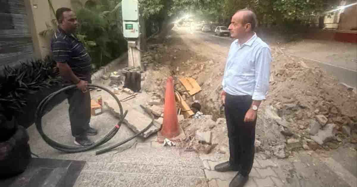 जालंधर में पुलिस कमिश्नर दफ्तर के सामने केबल चोरी, राजिंदर बेरी ने उठाए सवाल