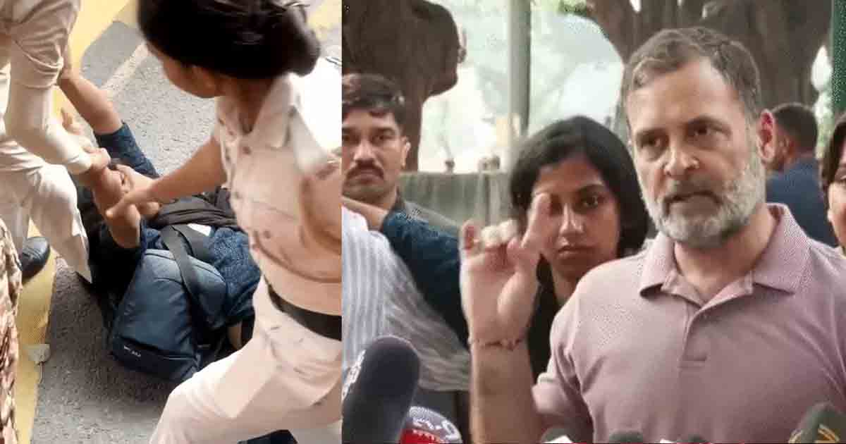 Rahul Gandhi: राहुल गांधी की प्रेस कॉन्फ्रेंस में पुलिस पर गंभीर आरोप, प्रदर्शनकारियों का दावा- हिरासत में मारपीट हुई, पुलिस पर उठाए सवाल