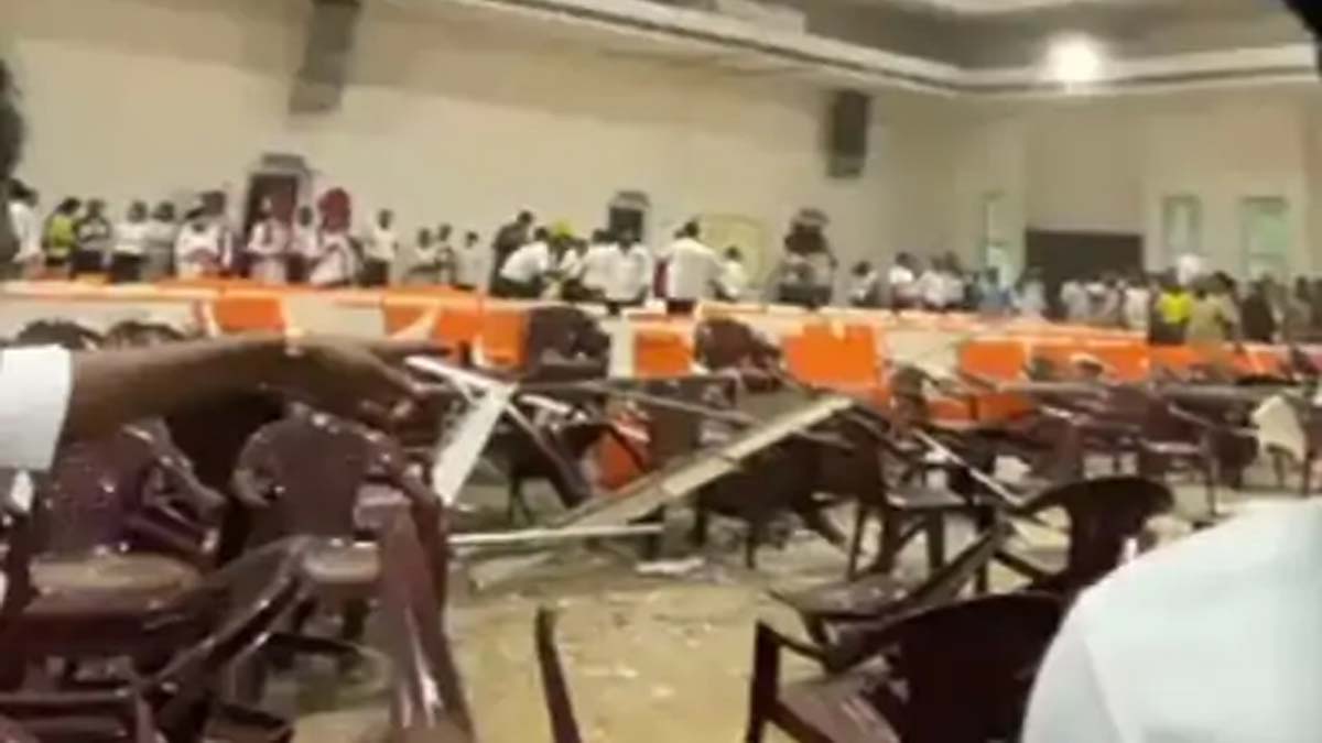 पटियाला में स्वतंत्रता दिवस समारोह के दौरान गिरी डाउन सीलिंग, मचा हड़कंप