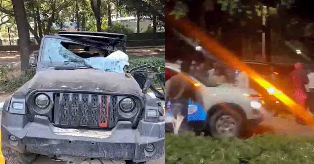 Accident News: तेज रफ्तार थार पेड़ से टकराकर कई बार पलटी, युवक की मौत; दोस्त घायल