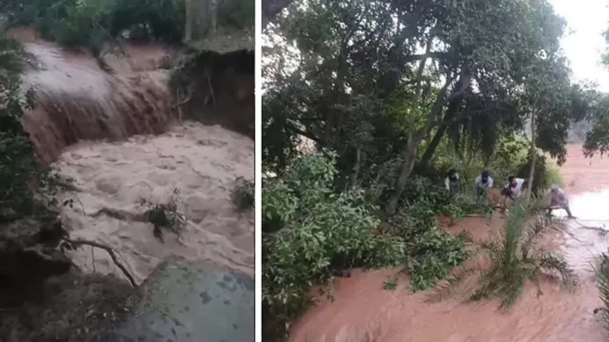 श्री चमकौर साहिब के पास सरहिंद नहर टूटी, गांवों में घुसा पानी
