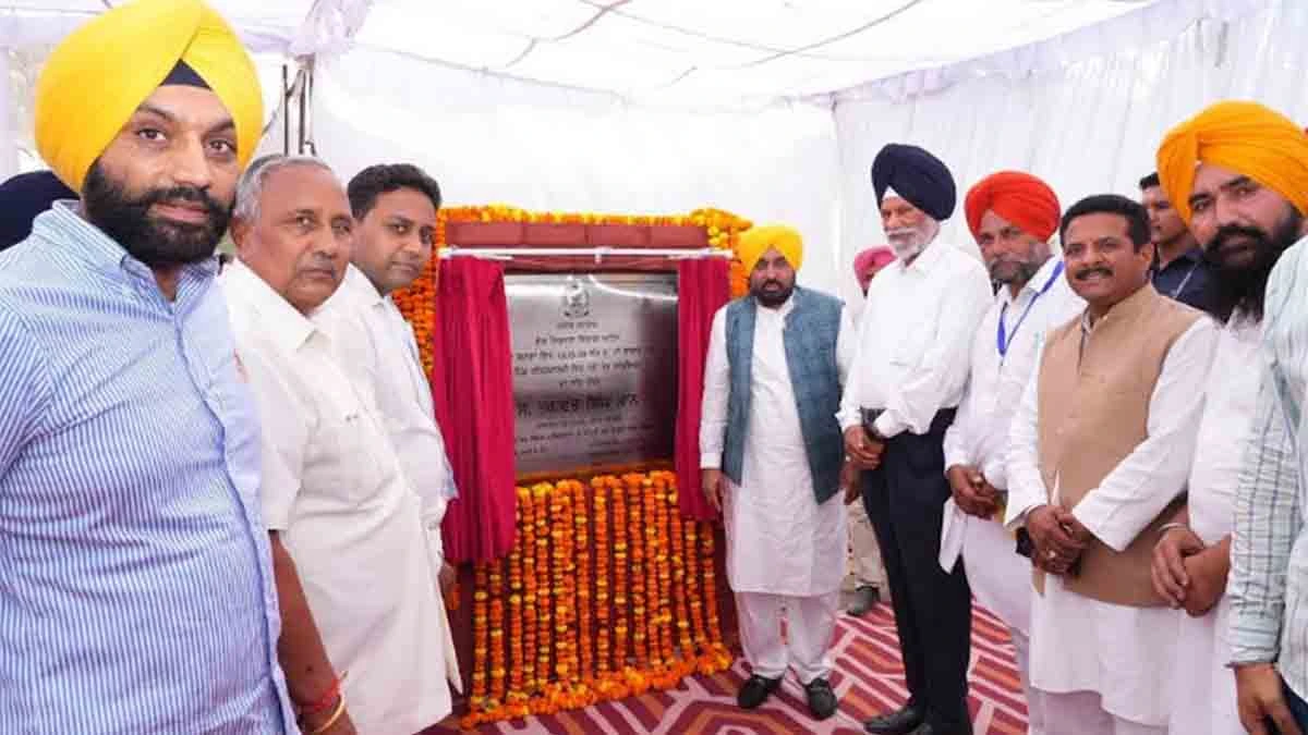 CM Mann laid foundation stone for sports stadium in Samana