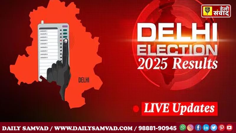 Delhi Election Results: अरविंद केजरीवाल, आतिशी और सिसौदिया पीछे, भाजपा 48 सीटों पर आगे, जाने दिल्ली विधानसभा चुनाव के परिणाम