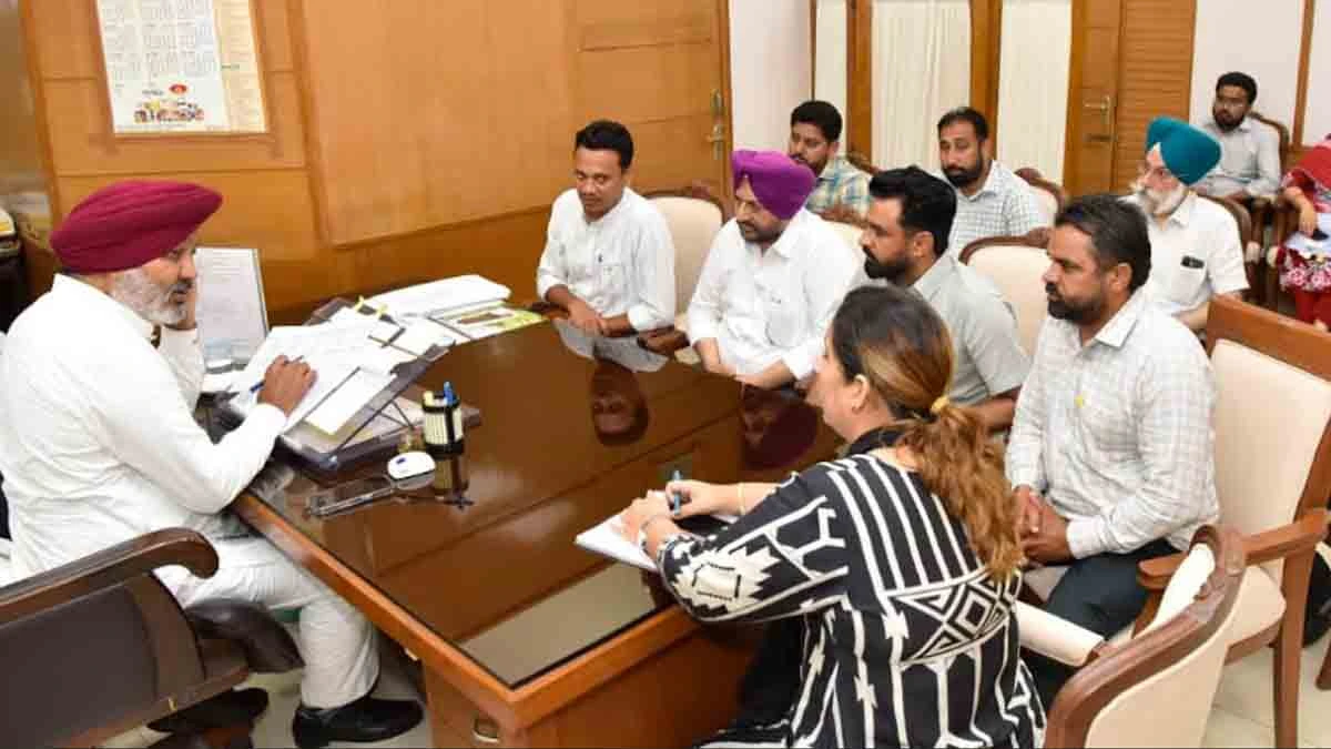 Harpal Singh Cheema meeting with MGNREGA Employees' Union