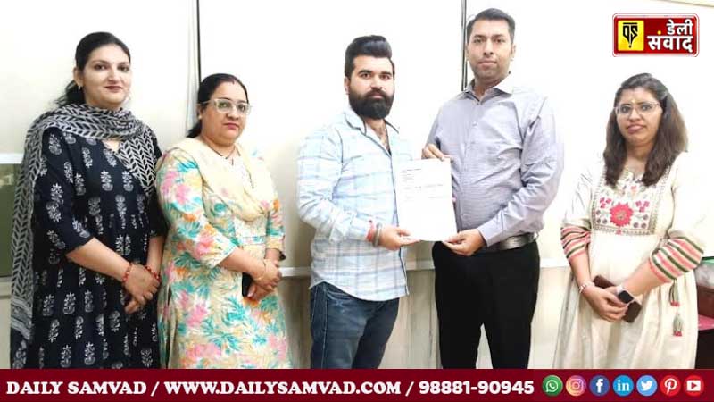 Jalandhar News: सेंट सोल्जर मैनेजमेंट एंड टेक्निकल इंस्टिट्यूट के गुरप्रीत भगत की हुए प्लेसमेंट