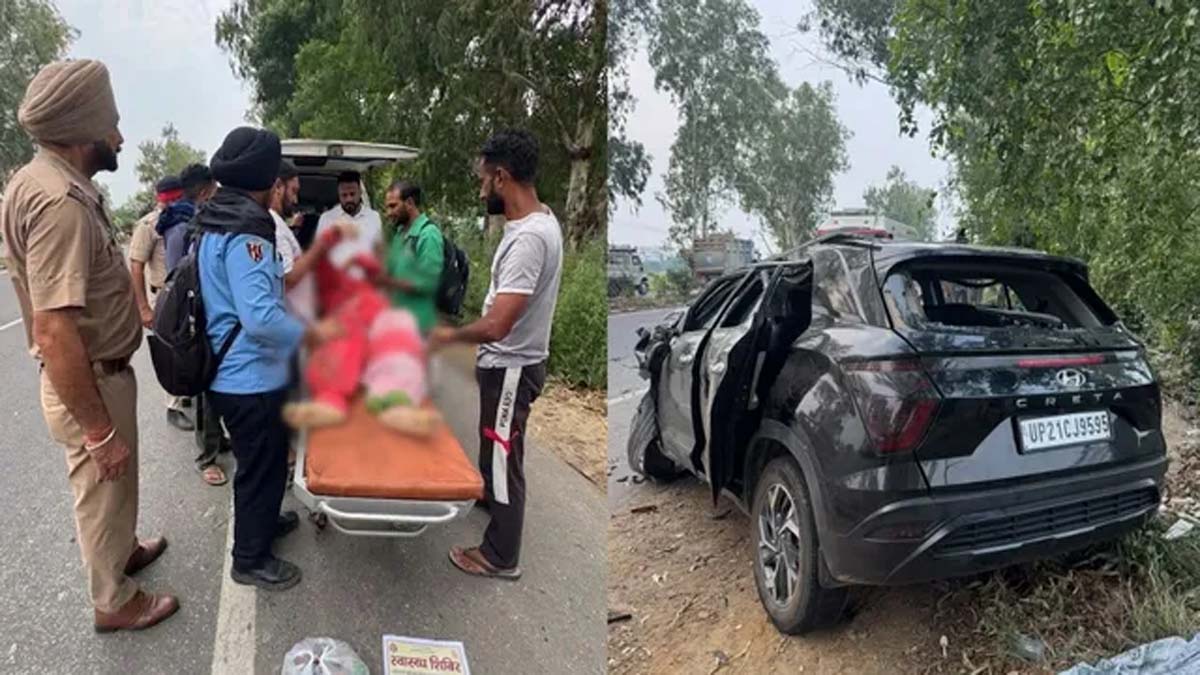 जालंधर-पठानकोट नेशनल हाईवे पर भीषण हादसा