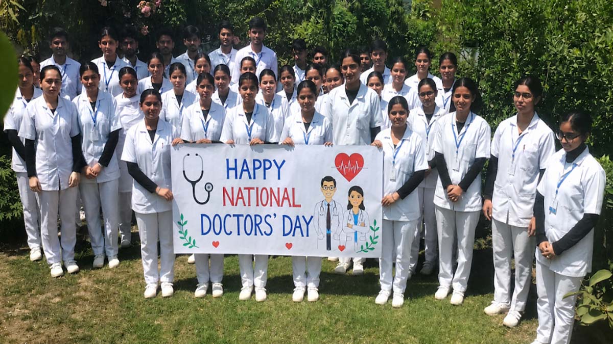National Doctor's Day celebration by Students of Various branches of St. Soldier Group