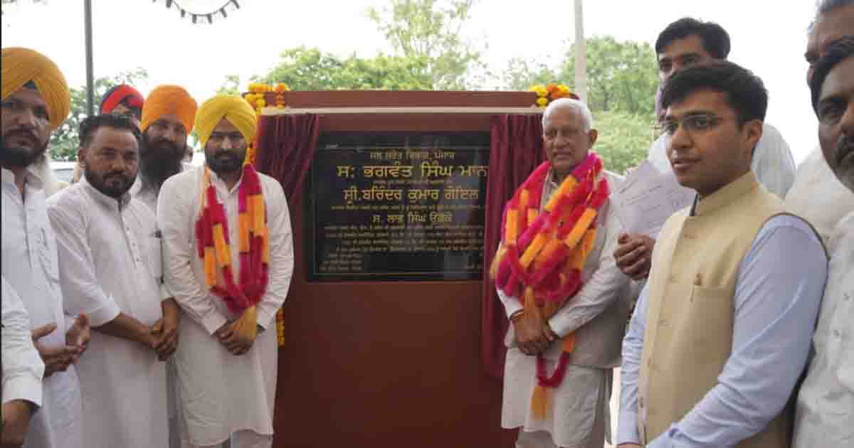 Barinder Kumar Goyal Inauguration of canal projects in villages