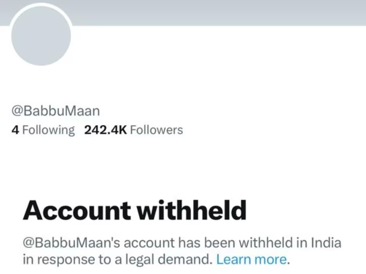 babbu mann twitter ban in india