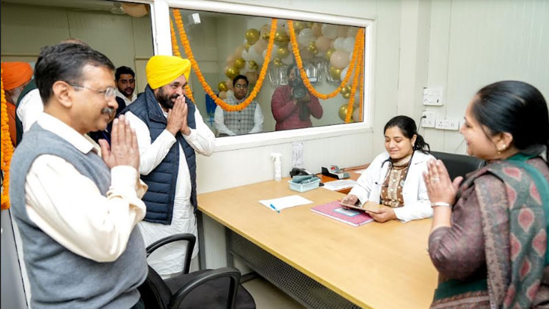 Bhagwant Mann and Arvind Kejriwal dedicate 165 more Aam Aadmi Clinics in state