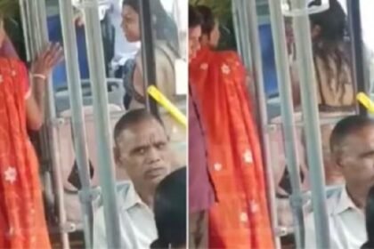 Woman Wear Bikni in Bus