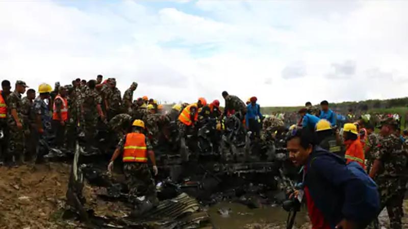 Nepal Plane Crash Video