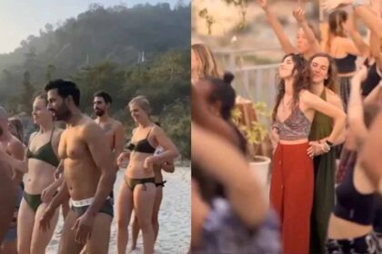 uttarakhand rishikesh semi naked foreign tourist viral video