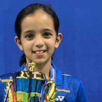 Aayna shinned district's name in badminton