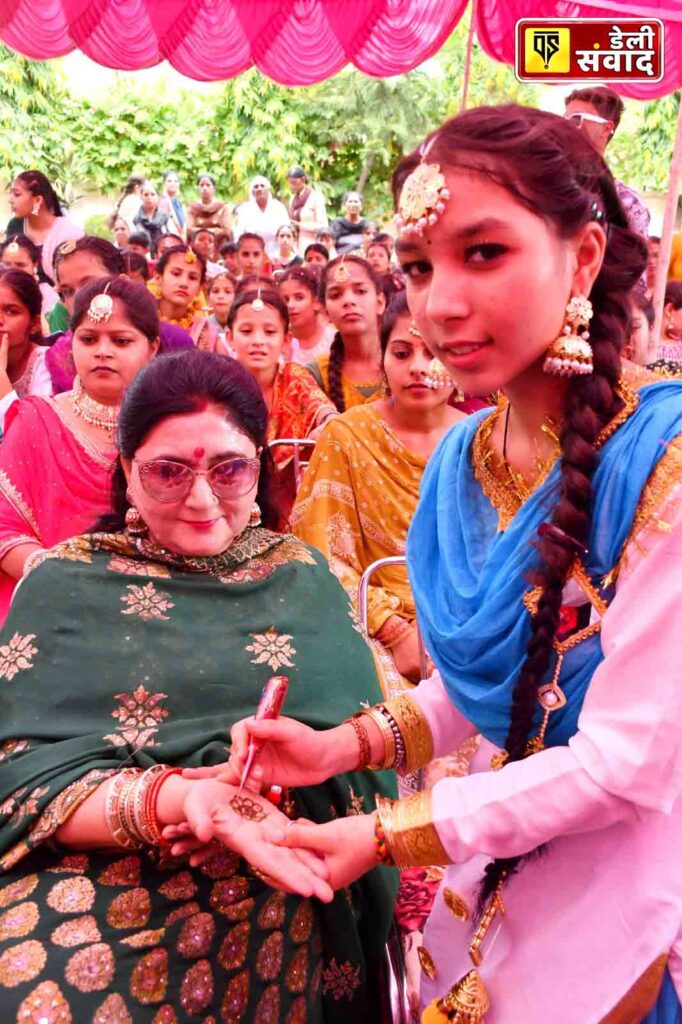 Haryali Teej Celebration in SSDPS Maan Nagar