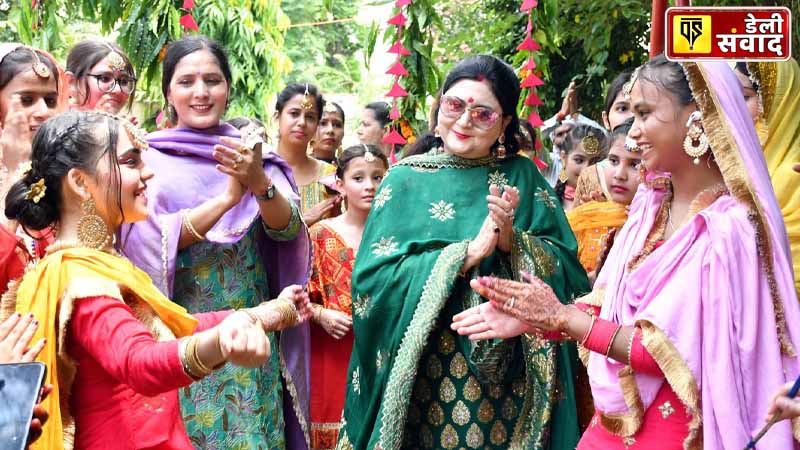 Haryali Teej Celebration in SSDPS Maan Nagar