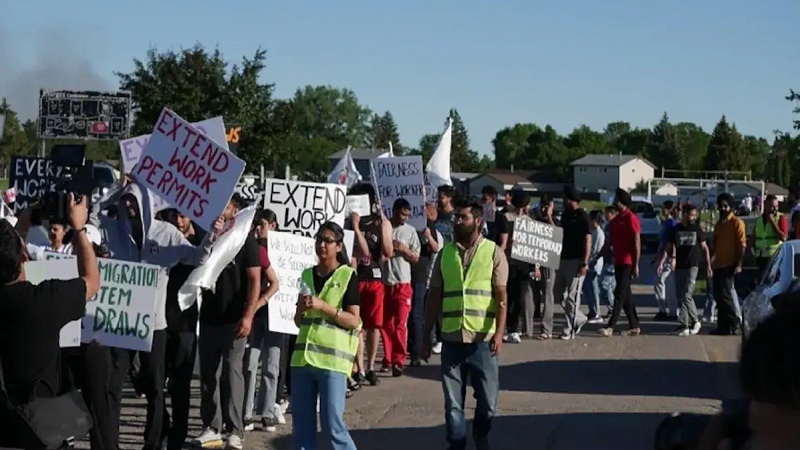 Indian Students Protest Against Canadian Government