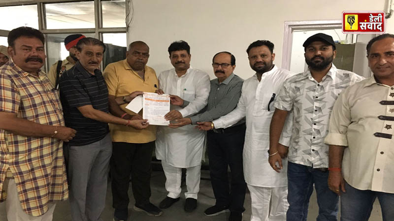 Invitation letter of Shri Siddh Baba Sodhal Mela given to MLA Raman Arora, MLA assured full cooperation