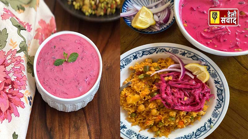 beetroot raita