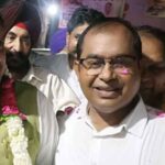 AAP के वरिष्ठ नेता व सांसद संजय सिंह के साथ दीनानाथ प्रधान