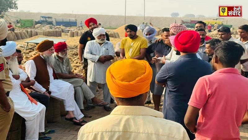 Punjab Vidhan Sabha Speaker Kultar Singh Sandhwan reviews paddy procurement in 6 mandis