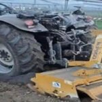 This tractor caused an accident in Italy.