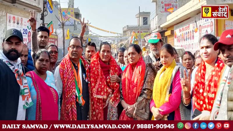 वार्ड-20 से कांग्रेसी प्रत्याशी दीनानाथ प्रधान को अलग-अलग सोसाइटियों के प्रधानों ने दिया खुला समर्थन