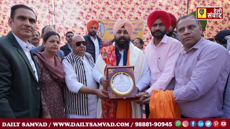 Bains laid the foundation stone for upgrading Shaheed-e-Azam Sukhdev Thapar School of Eminence