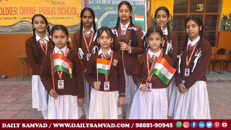 Indian Navy Day was celebrated at St. Soldier Divine Public School