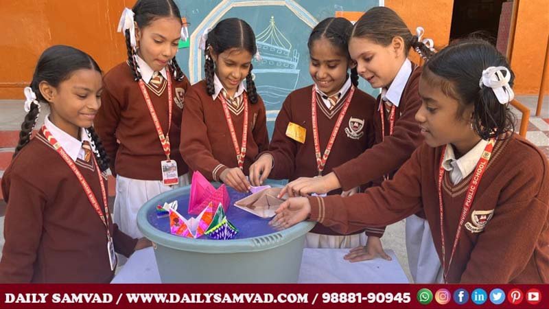 Indian Navy Day was celebrated at St. Soldier Divine Public School.