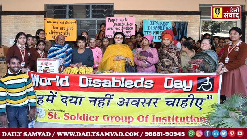 St. Soldier Group of Institutions celebrated World Disability Day.