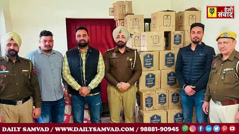 100 boxes of liquor recovered from the accused.