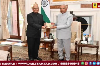 Senior IAS officer with former President of the country Ram Nath Kovind.