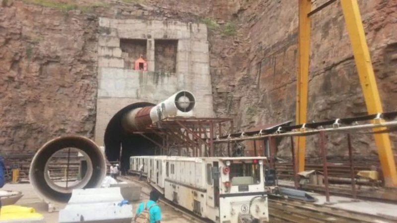 Tunnel Roof Collapsed