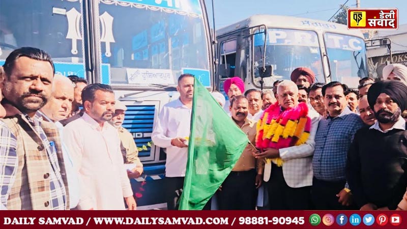 Goyal flagged off buses running on two new routes