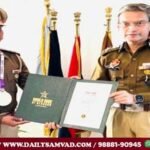 DGP Gaurav Yadav honoured ASI Ashok Kumar