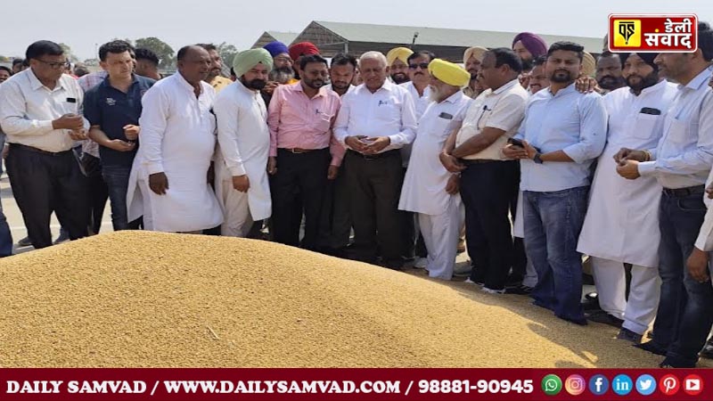 Cabinet Minister Goyal started the govt procurement of wheat
