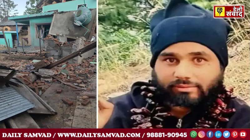 कश्मीर में दो लश्कर आतंकवादियों के घर में ब्लास्ट