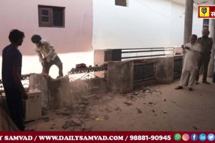 Bulldozer action in Jalandhar's Lakhanpal village