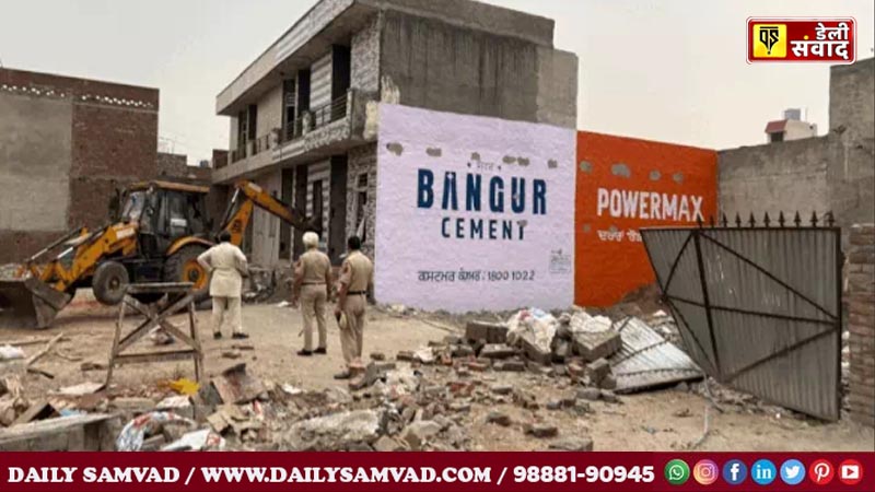 जालंधर में कैबिनेट मंत्री के हलके में नगर निगम ने फिर चलाया बुलडोजर