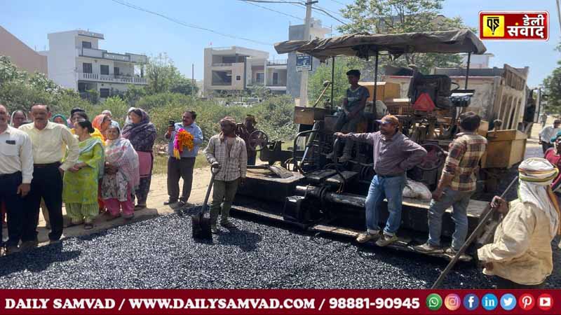 MLA Raman Arora inaugurated the new road of Shalimar Garden